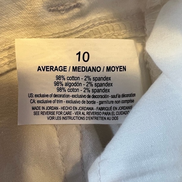 Nwt- Gloria Vanderbilt White Skinny Ankle Jeans - Picture 6 of 6